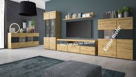 Wohnwand neu mit Led