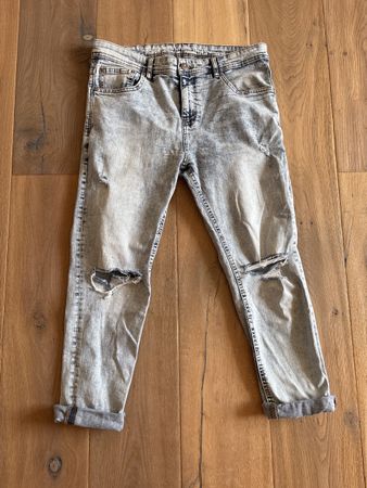 Coole Black Squad Jeans, Used Look, Grösse 33, Top Zustand!