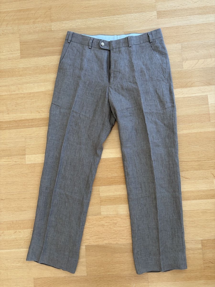 Pantaloni: Braune Leinenhose - Gr M – Usato da Schliern b. Köniz venduto da tezi