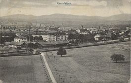 Rheinfelden AG 10 Industriekamine Bahn 1910 sehr gut erhalte