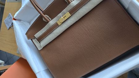 Hermes Birkin 35 Gold Togo Ghw B Orireceipt23