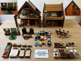 Grosses Puppenhaus mit viel Einrichtung 