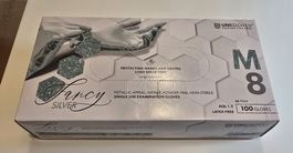 Unigloves Einweghandschuhe Fancy Silver Grösse M 100 Stk NEU