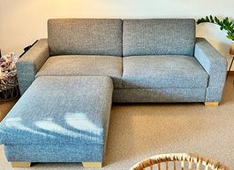 IKEA 3-er Sofa SÖRVALLEN und Hocker mit Aufbewahrung