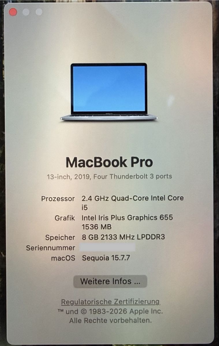 Apple Notebook: MacBook Pro 13“ 512 GB – Usato da Uhwiesen venduto da mar_8hwl 6