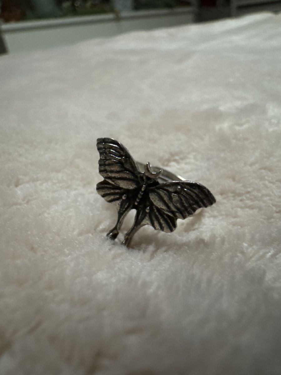 Anelli: Einzigartiger Schmetterling Ring silbern verstellbar Sommer  – Usato da Heiden venduto da Bettyk11.
