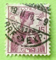  Nr.122 Brustbild der Helvetia mit Schwert GESTEMPELT    