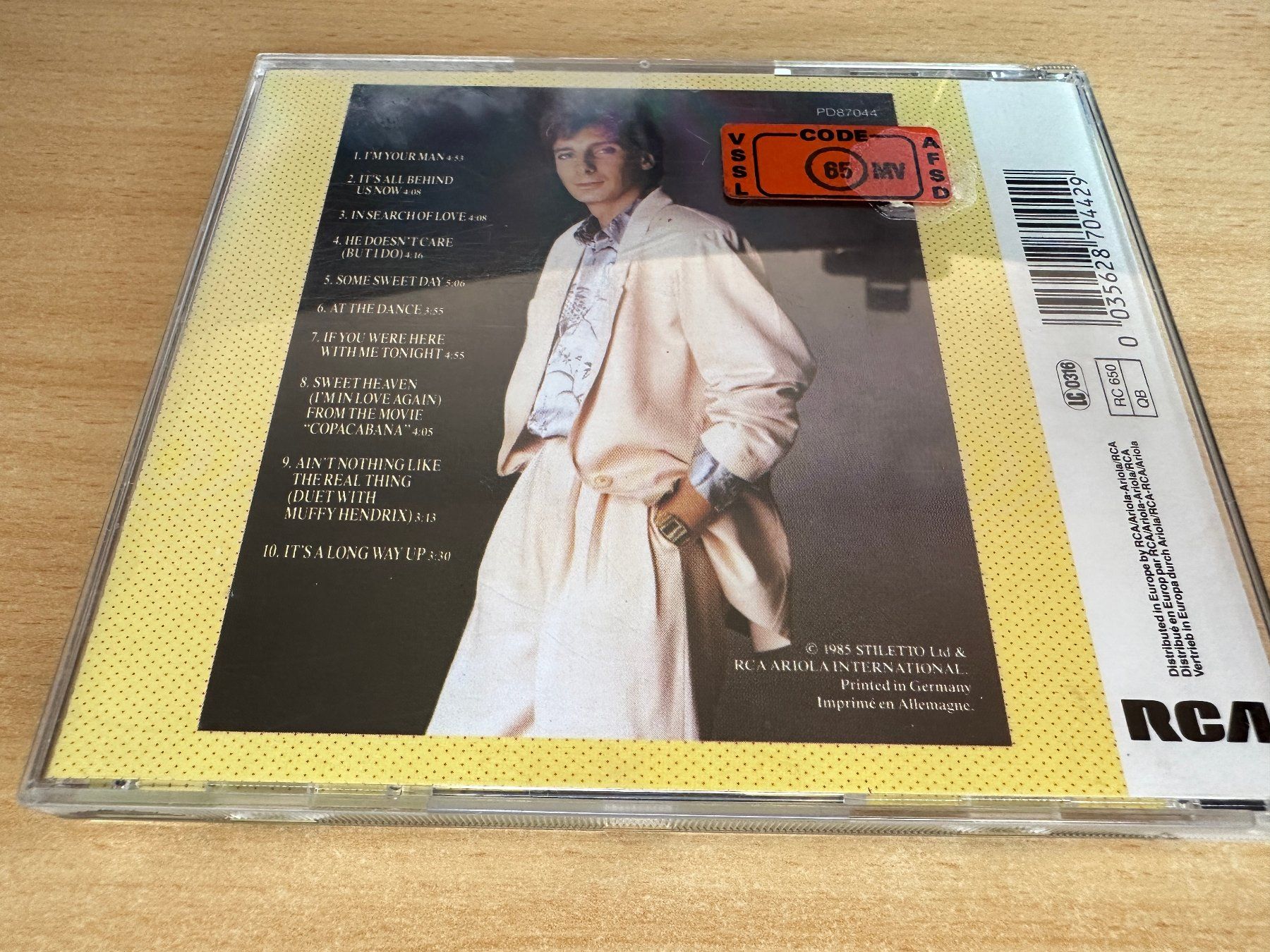 CD: Barry Manilow – Manilow – Usato da Rikon im Tösstal venduto da Alpenmutz 1