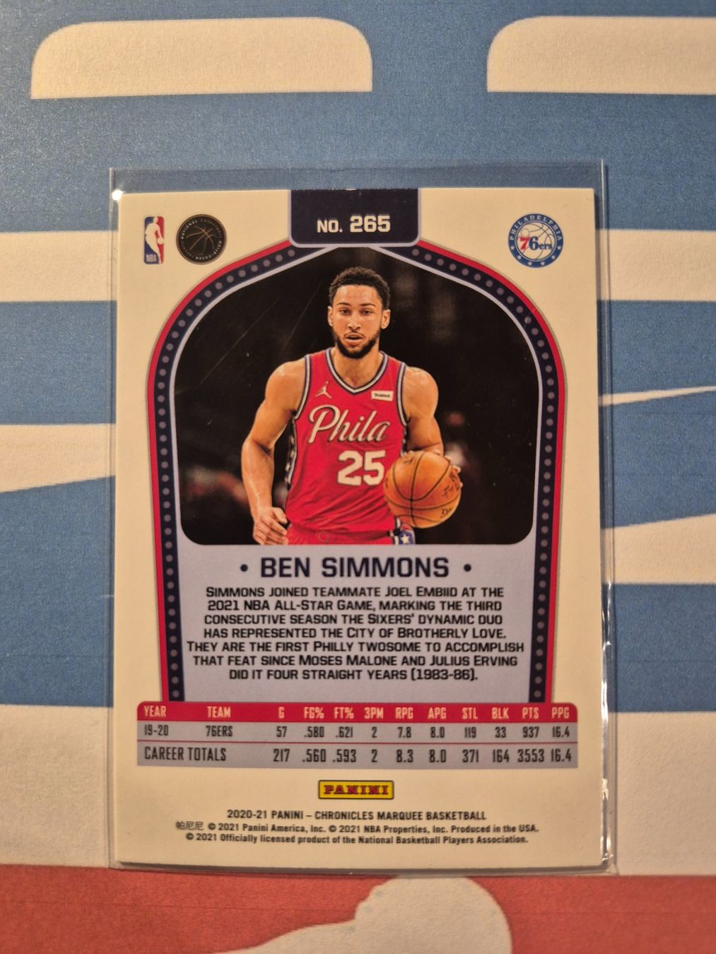 Panini Carte collezionabili: NBA Ben Simmons Philadelphia 76ers – Usato da Treiten venduto da Sauber73 1