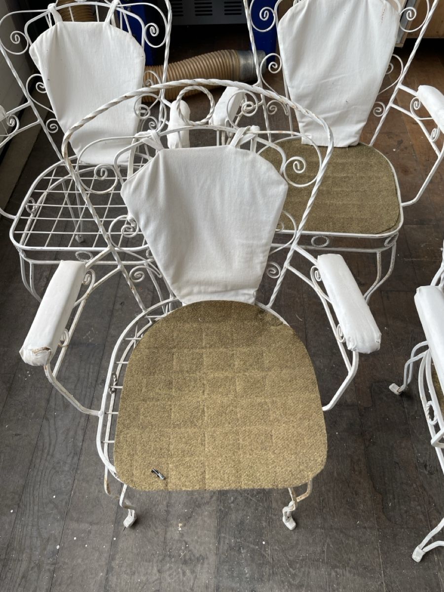 Sedie: Antike Gartensessel Eisen weiss, 5er Set – Usato da Wetzikon ZH venduto da buggy94 3