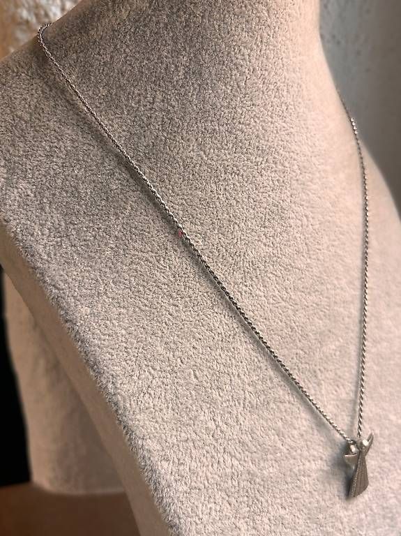 Catenine: Silberkette mit Engel liebevoll (50cm) – Usato da Basel venduto da bellespirit 2