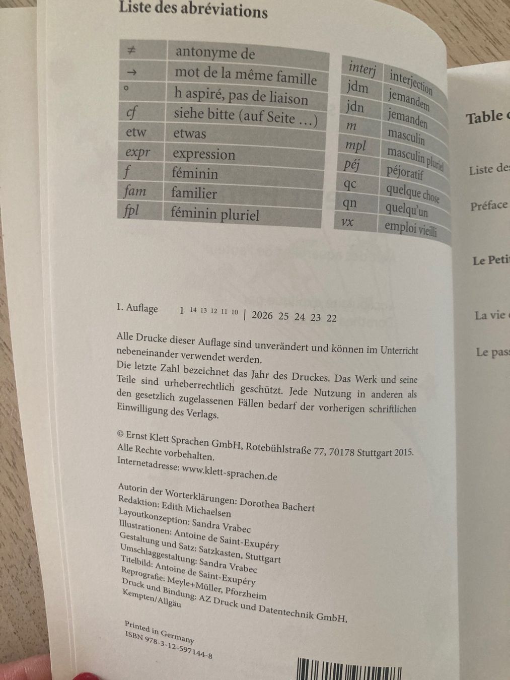 Libri: Le Petit Prince, Text integral annoté, Ed. Klett, A2-B2 – Usato da Frenkendorf venduto da CAE27 2