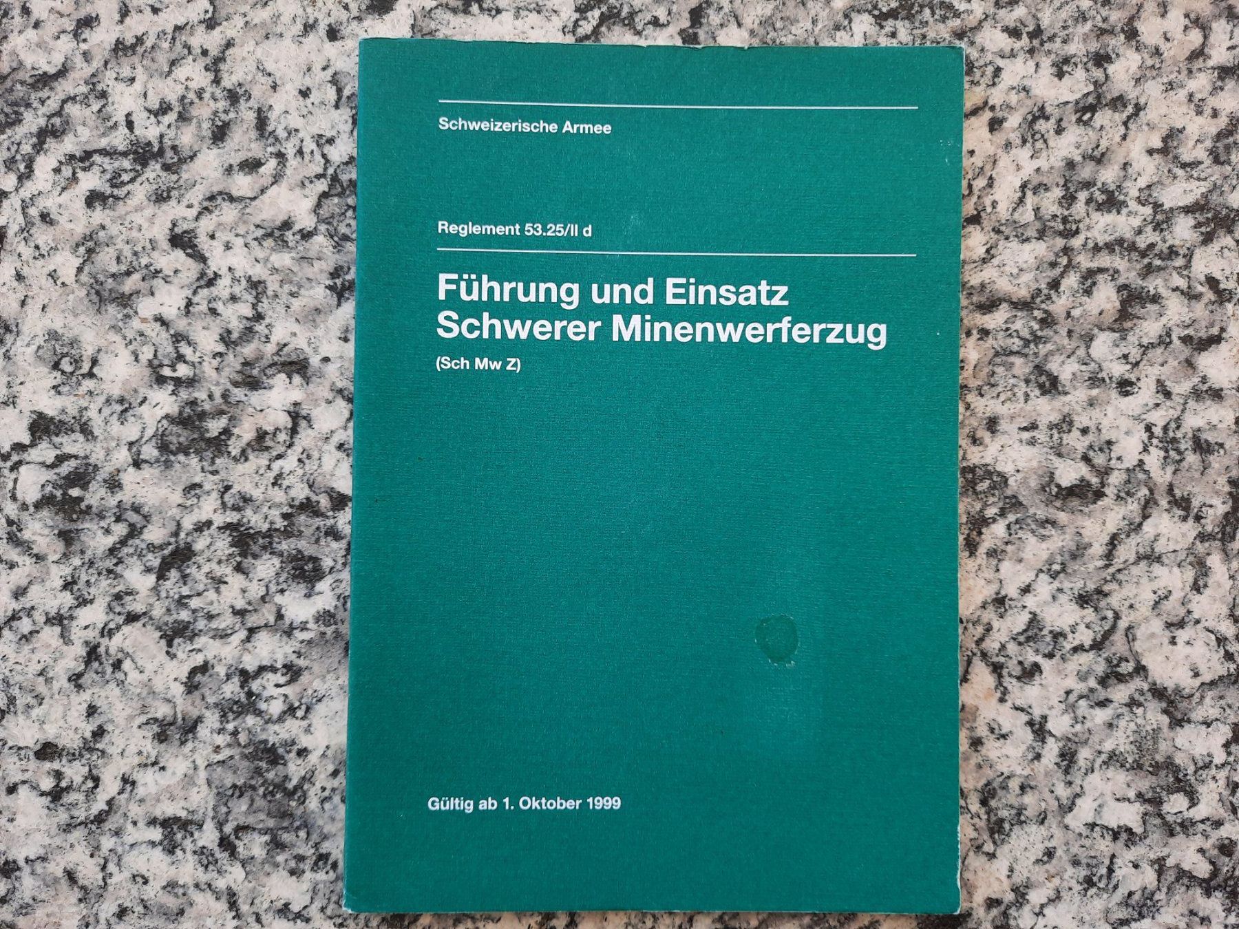 Bücher: Führung und Einsatz schwerer Minenwerferzug – Gebraucht aus Ruswil von Sammlergeist