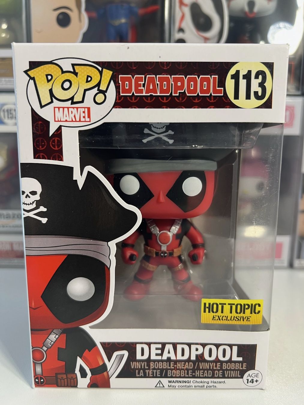 Funko Figuren: Funko POP! Marvel Pirate Deadpool Edition Limitée Hot Topic – Neu und originalverpackt aus Le Mouret von perfectbijou