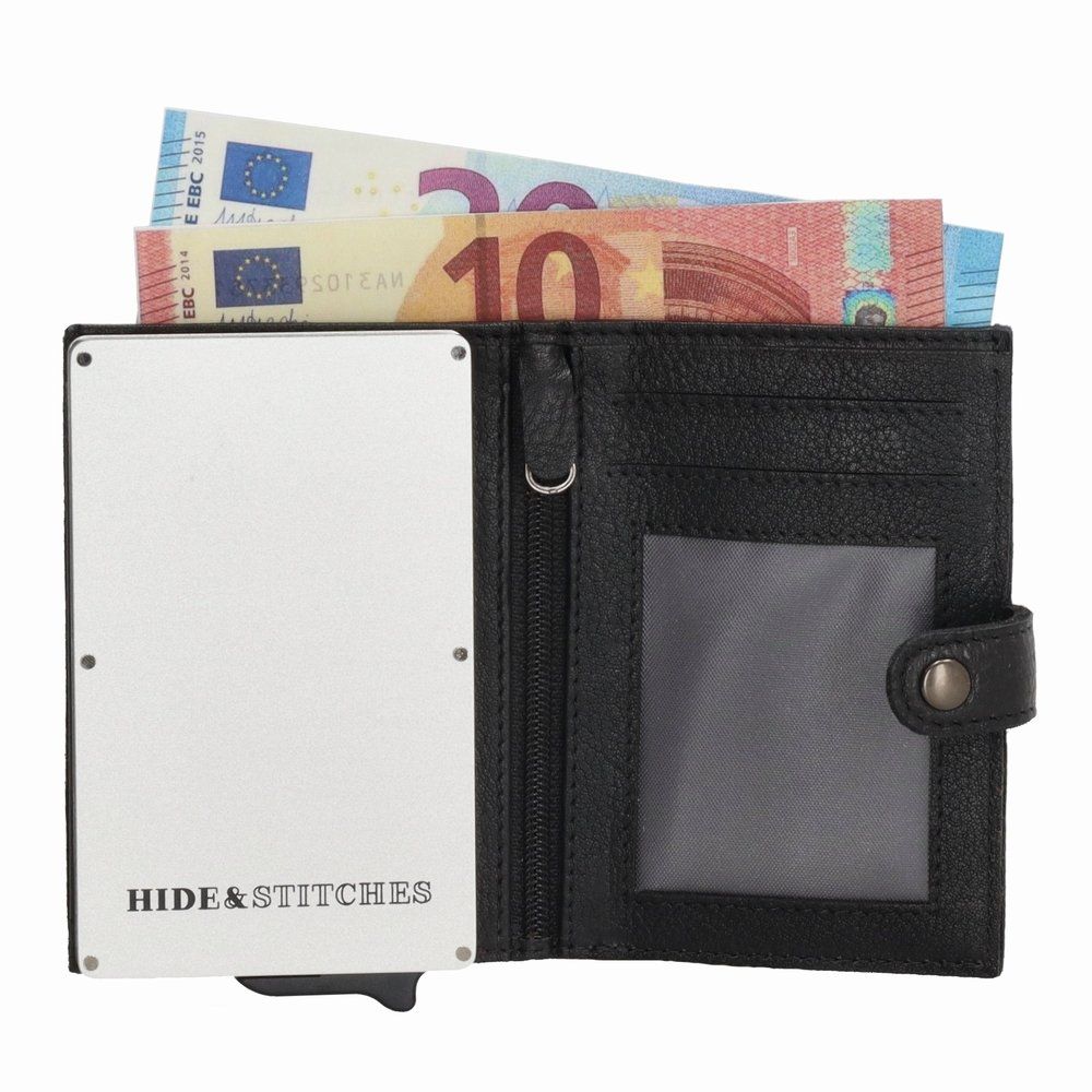 Altro in  Abbigliamento & Accessori: Schwarz Leder Kartenetui PopUp RFID Münzfach / GRATIS A-POST – Nuovo e nell'imballaggio originale da Rebstein venduto da Portemonnaie 5