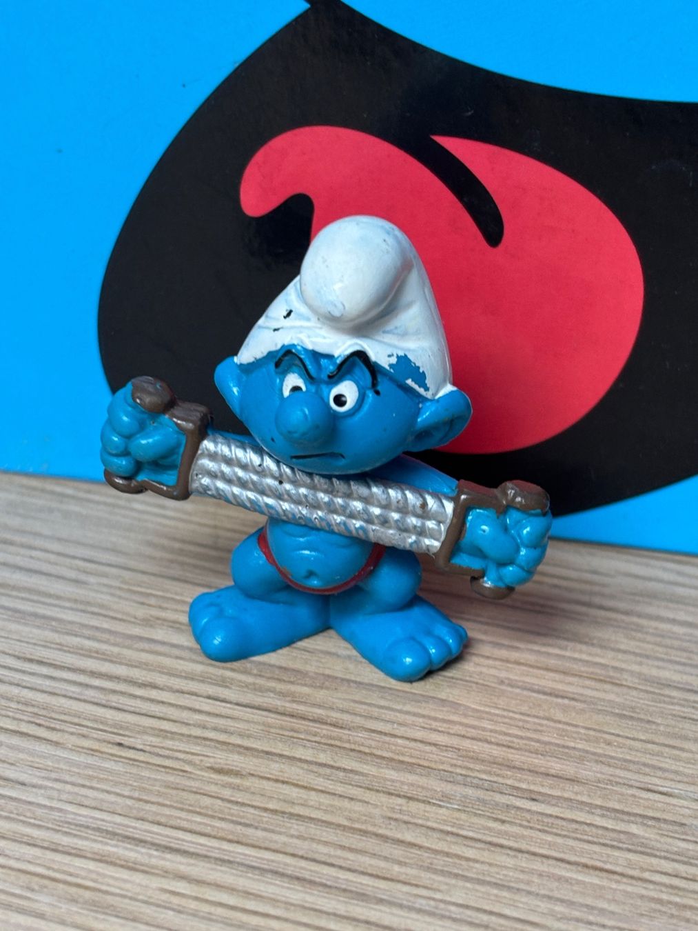 Schleich Figuren: Expander-Schlumpf – Gebraucht aus Lyss von Duckszone
