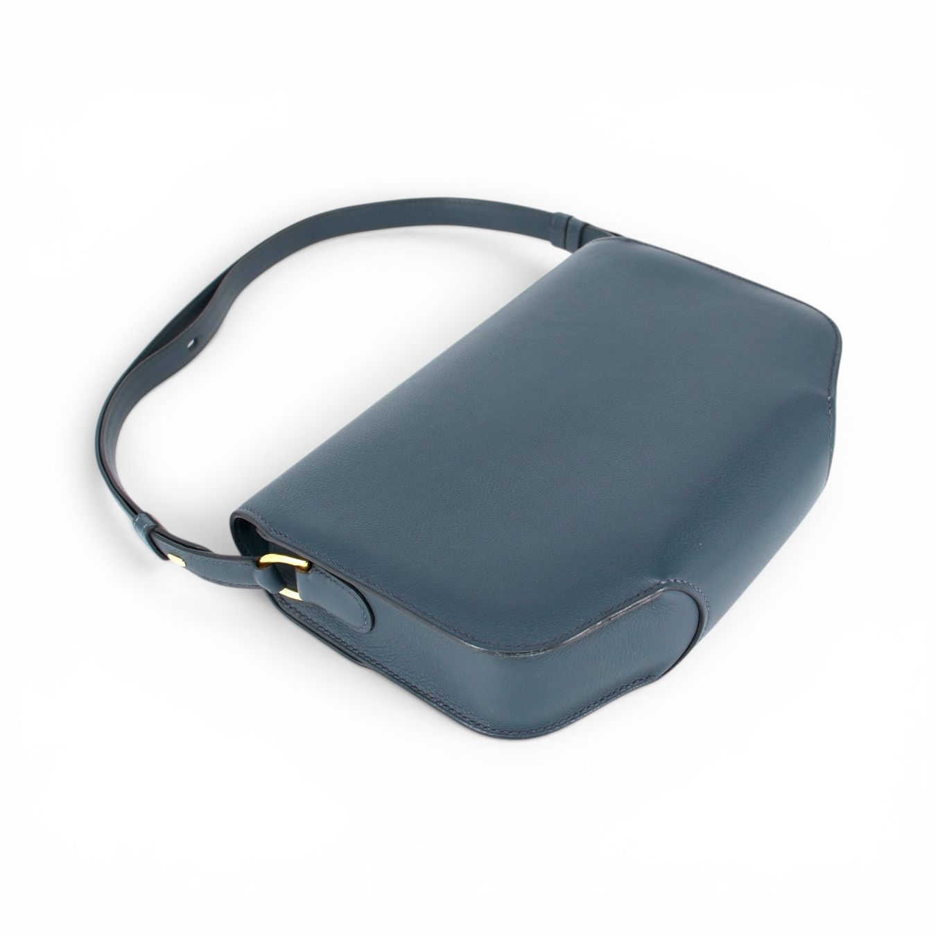 Hermès Borse da donna: Hermès Cherche Midi 25 Evercolor Bleu océan – Usato da Binningen venduto da Designerlabels 9