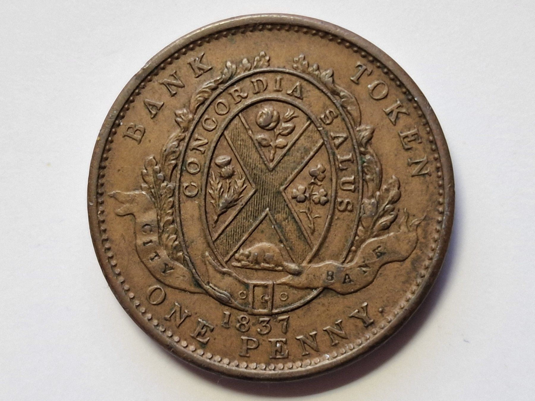 Tutti le monete: Kanada - One Penny 1837. – Usato da Zürich venduto da Moreira01 2
