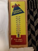 Emailschild Thermometer