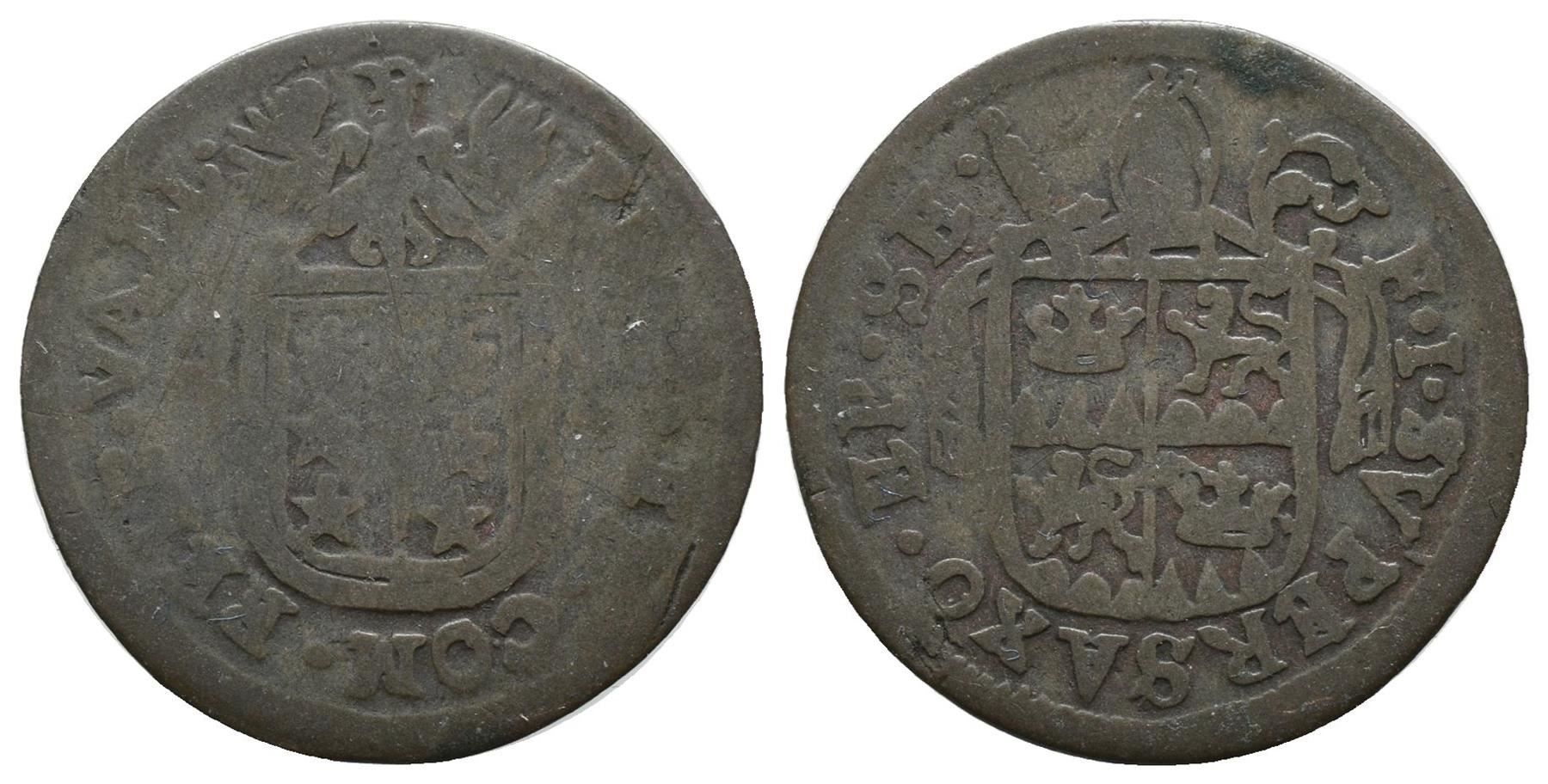 Tutti le monete: Wallis Halbbatzen 1721?  /2264 – Usato da Trimbach venduto da Solothurn1