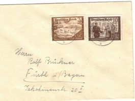 Deutsches Reich Bedarfsbrief sehr seltene Frankatur RARITÄT