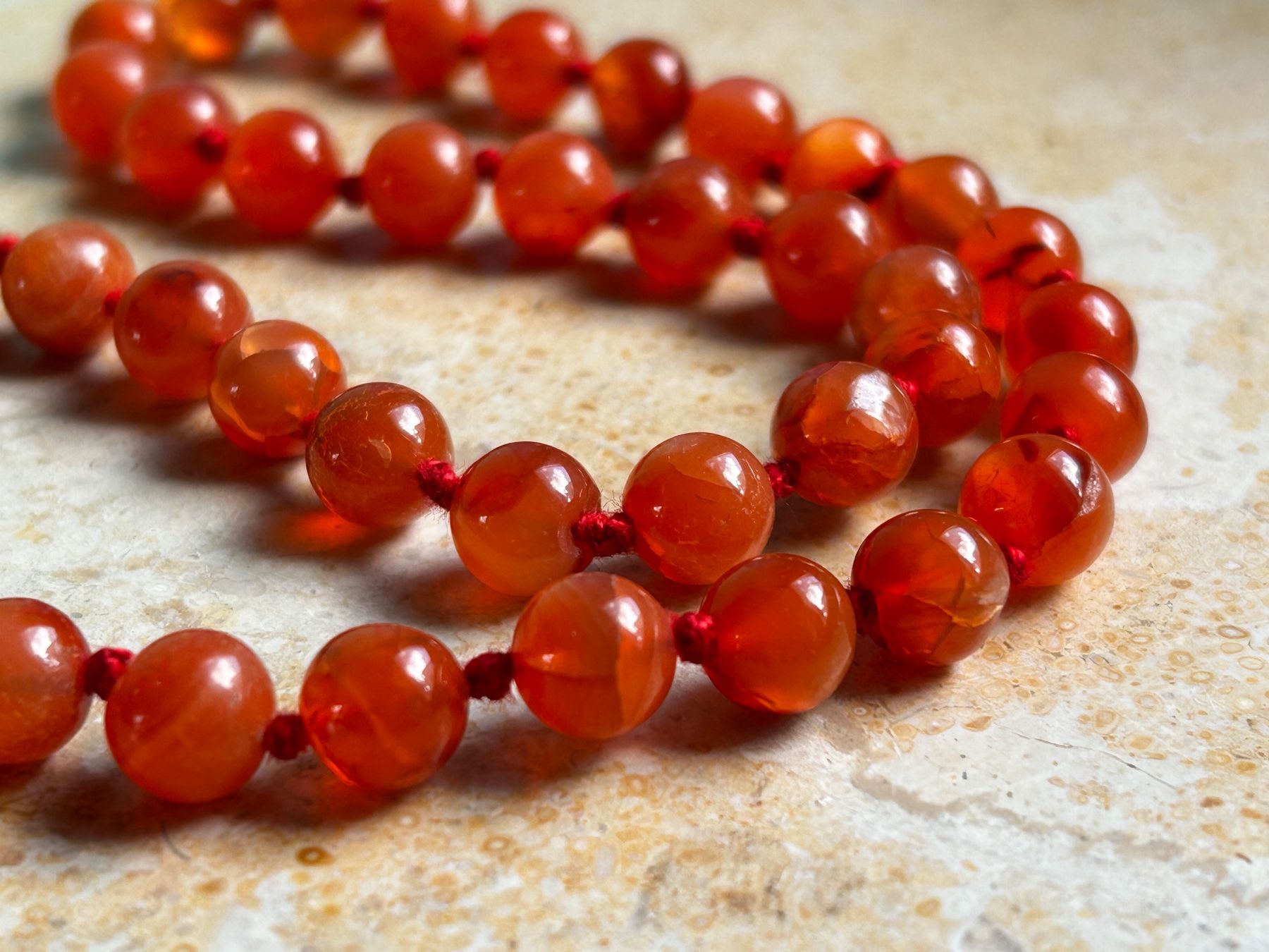 Ketten: Karneolkette orange-rot (46 cm) – Gebraucht aus Dittingen von Bijoubelle 7