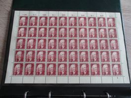 Pro Juventute 1958 feuille de 50 timbres neufs** 350.--