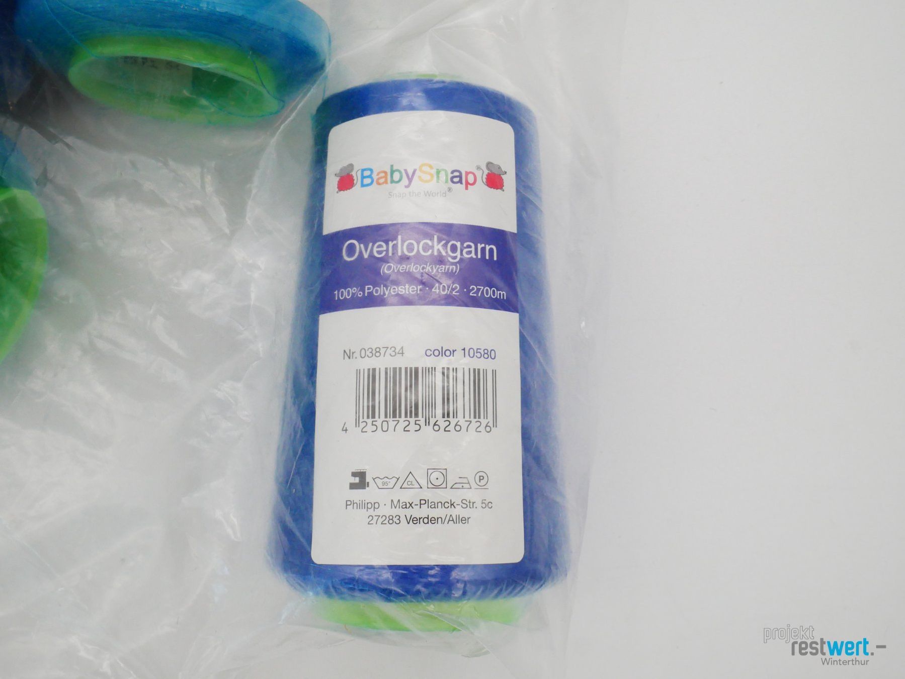Cordicelle & Fili: EMIL PHILIPP BabySnap Overlockgarn, "Tag am Meer" – Nuovo e nell'imballaggio originale da Winterthur venduto da Restwert_Winterthur 4