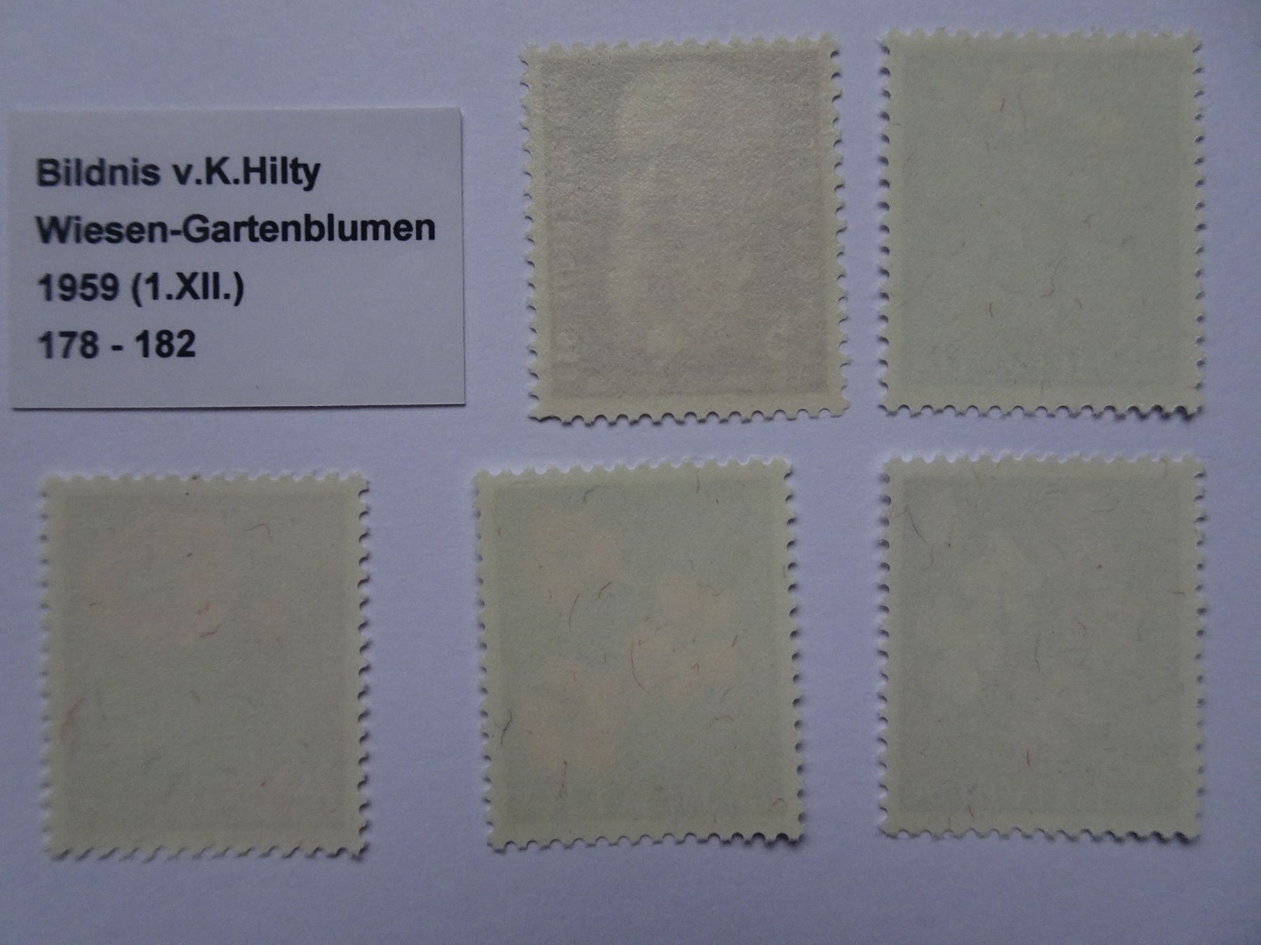 Tous les timbres: PJ 1959** – Neuf (Voir description) à Aadorf par Chnorli-Furz 1