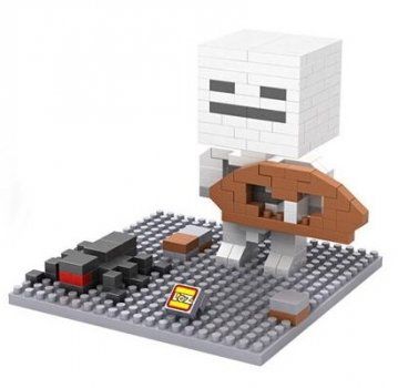 Nanoblock Kit di costruzioni: 9473 Loz - Minecraft - Skelett – Nuovo e nell'imballaggio originale da Hochdorf venduto da ruest-online