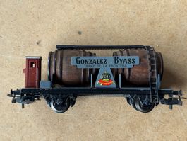 Electrotren Güterwagen Wein mit 2 Holzfässern Gonzales Byass