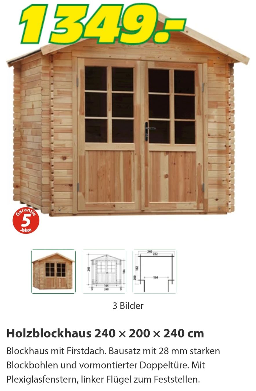 Gartenhäuser & Gewächshäuser: Gartenhaus – Neu (gemäss Beschreibung) aus Hintermoos von L.A.M 4