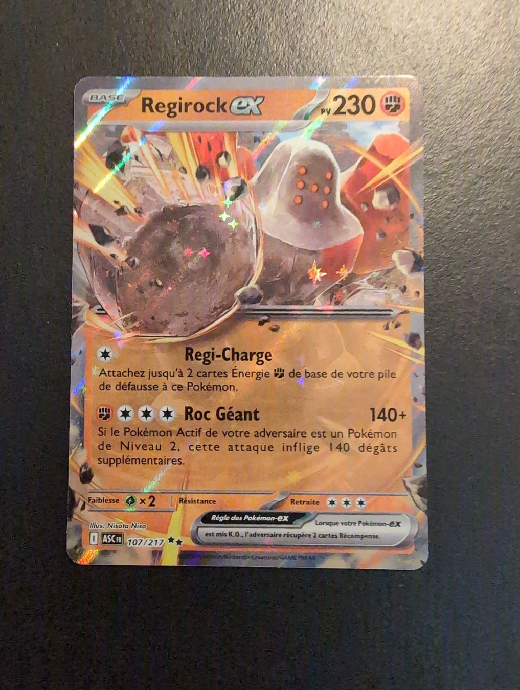 Pokémon Carte collezionabili: Regirock ex 107/217 Pokemon – Usato da sugiez venduto da Svicente