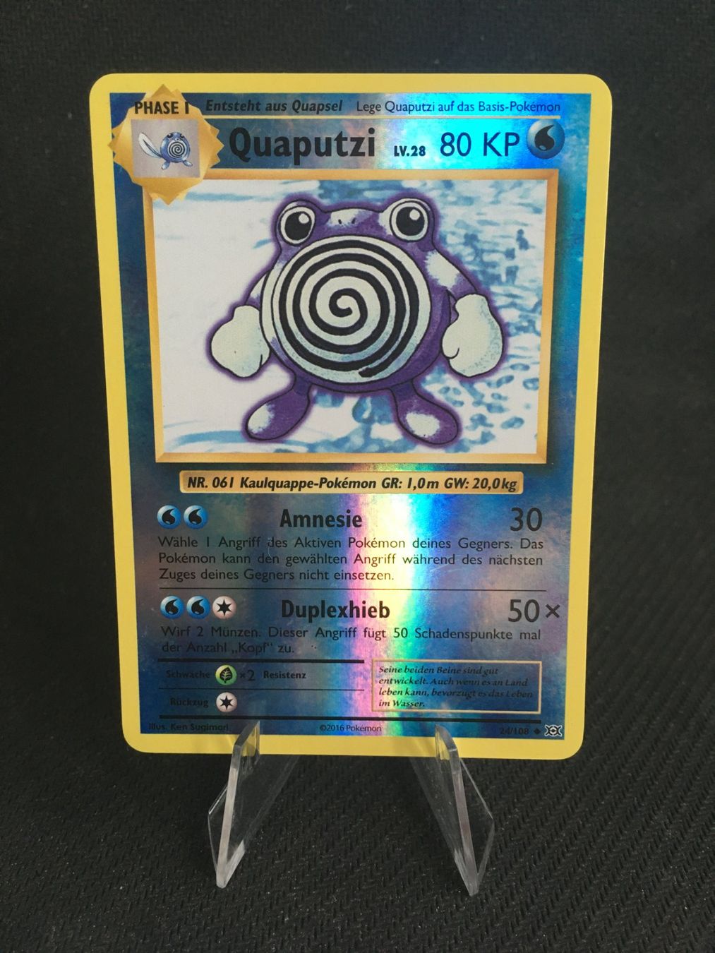 Pokémon Carte collezionabili: EVO 24/108 Quaputzi -DE- Reverse – Nuovo (secondo la descrizione) da St.Gallen venduto da Punktchen01