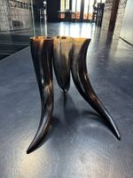 Handcrafted Viking Horns with Stand