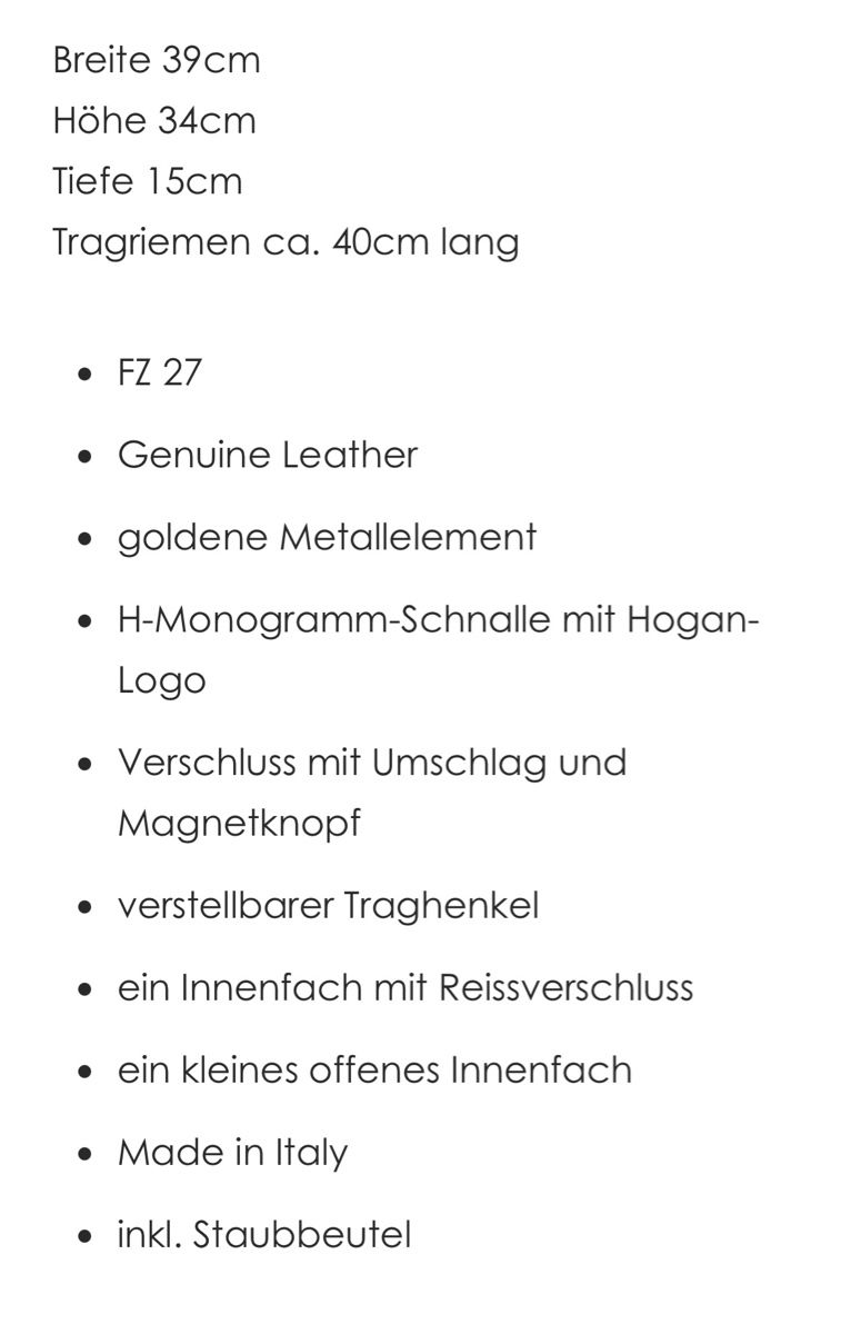 Hogan Taschen für Damen: Neu Hogan Tasche – Neu und originalverpackt aus Bern von Ninitto 5
