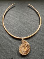 Ammonite Fossil Pendant Necklace