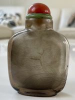 Snuff Bottle China Qing-Dynastie Rauchquarz