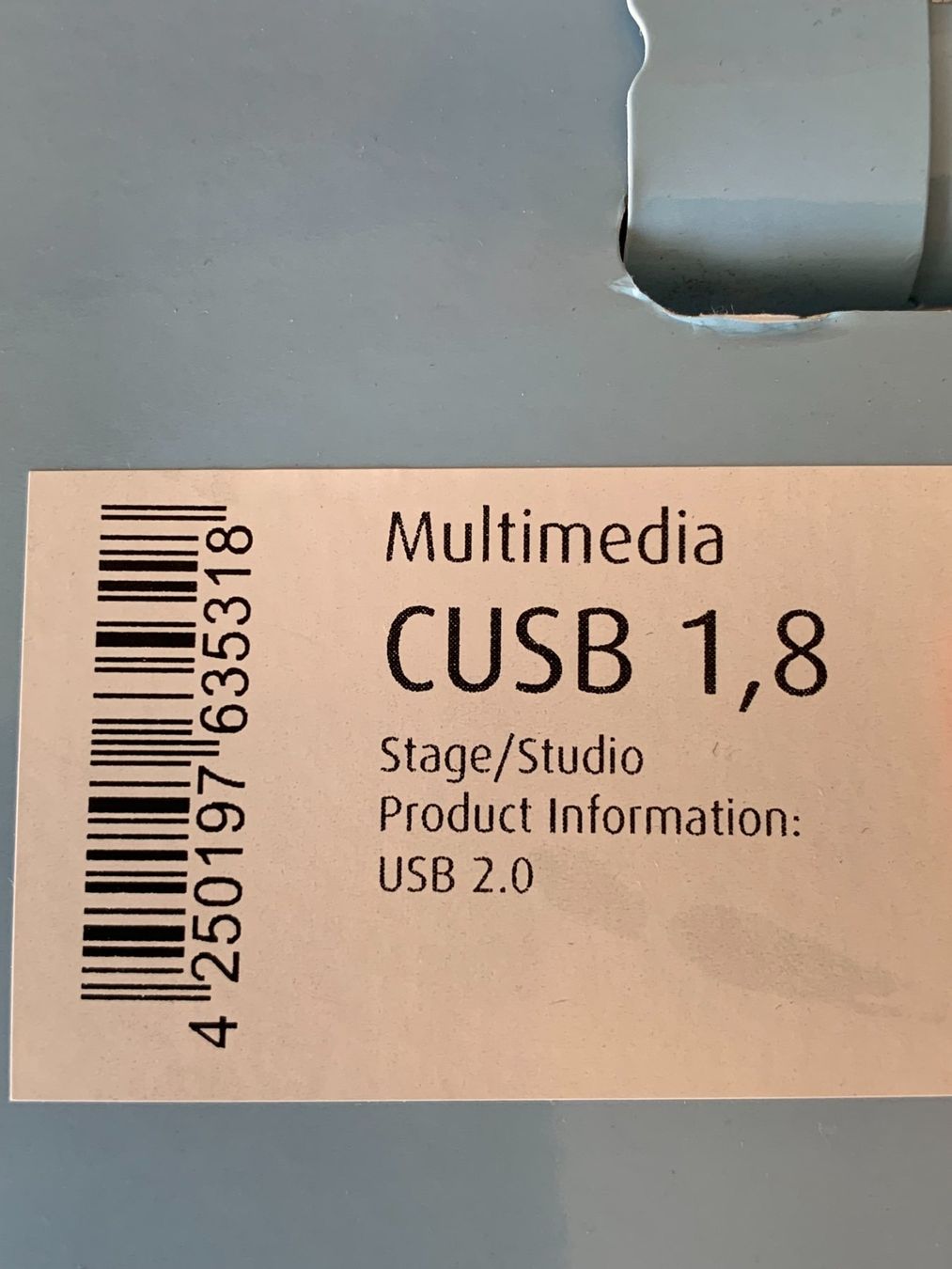 Cavi: Cordial CUSB 1.8 (1.80 m, USB)    .63 – Nuovo e nell'imballaggio originale da Schötz venduto da amore14 1