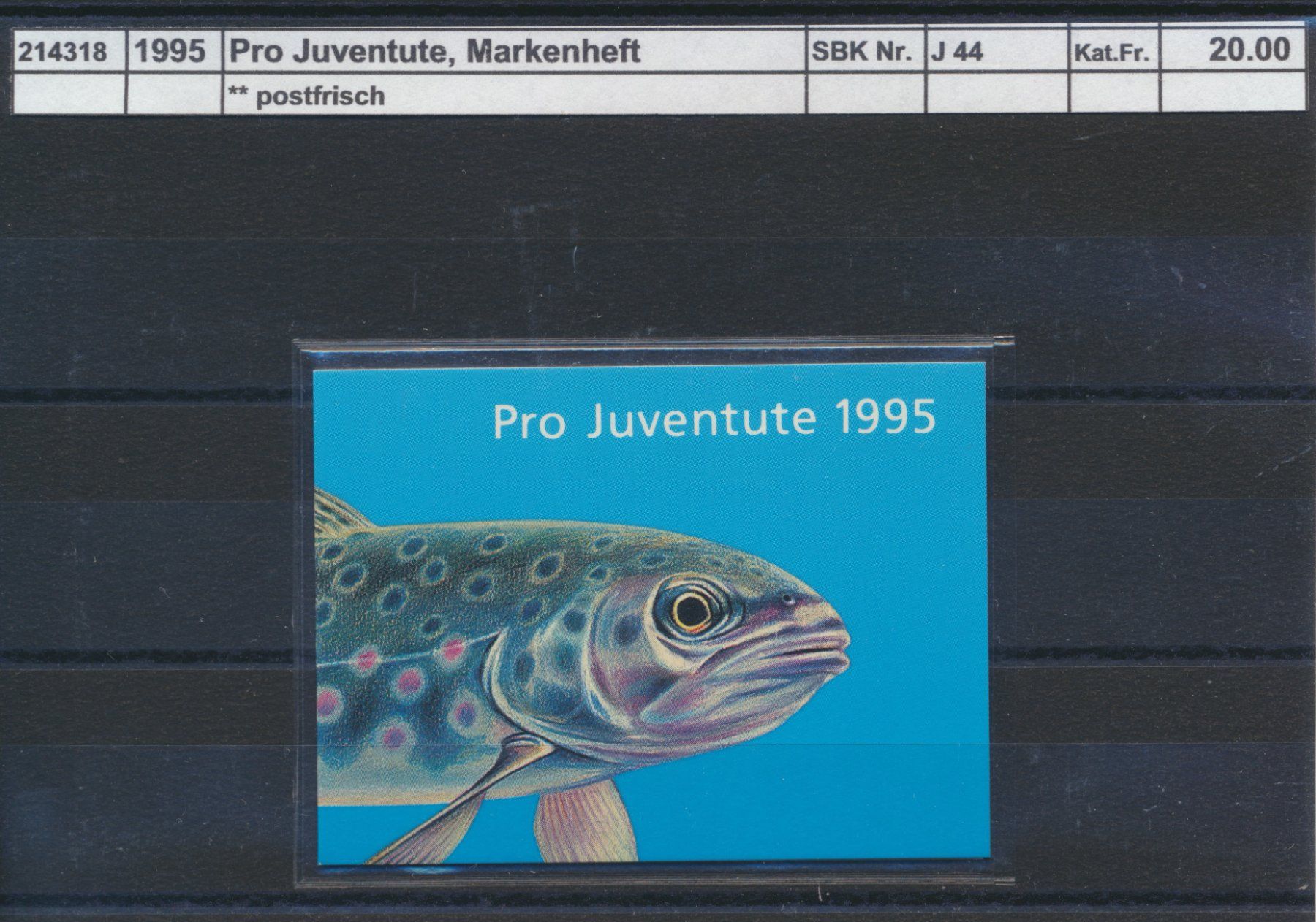 Alle Briefmarken: 1995 Pro Juventute, Markenheftchen, ** postfrisch – Neu (gemäss Beschreibung) aus Winterthur von Zupogeru
