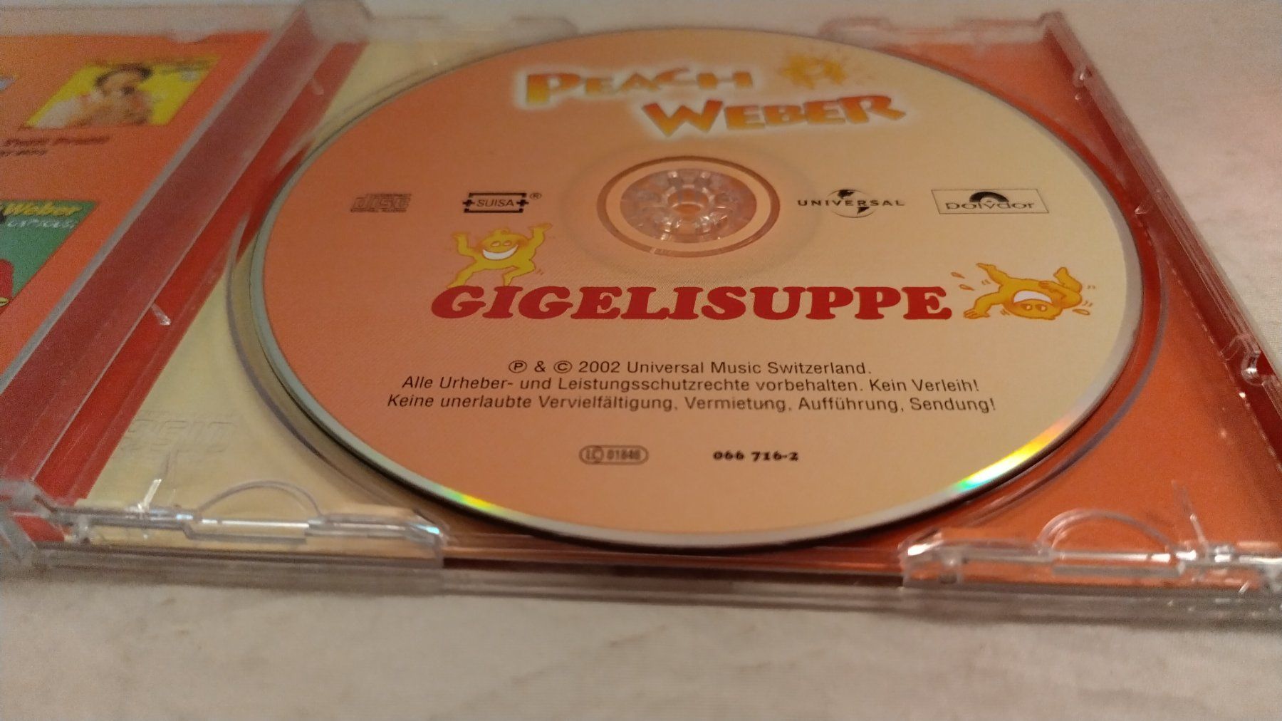 CD: Peach Weber - Gigelisuppe -/ CD 2002 ab Fr. 4.- – Usato da Bellach venduto da JingleJerry 2