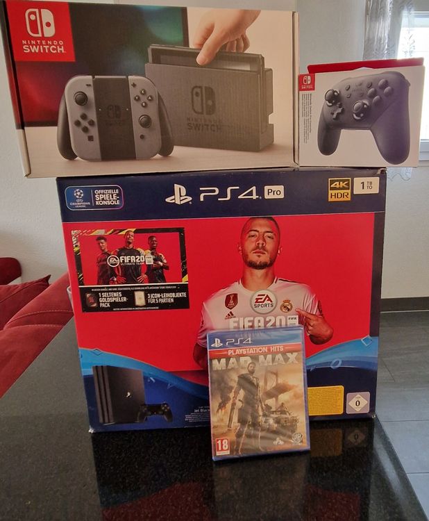 Nintendo Switch PS4 PRO 1TB PS4 PRO, 1TB & NINTENDO SWITCH (OVP) (Usato) a Biel/Bienne per CHF
