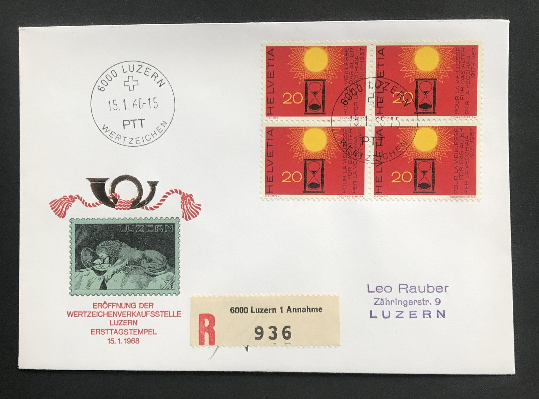 Tous les timbres: BRIEFUMSCHLAG 1968 – D'occasion à Ostermundigen par Heavenmaus75