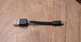 USB auf Micro-USB Kabel kurz schwarz, guter Zustand