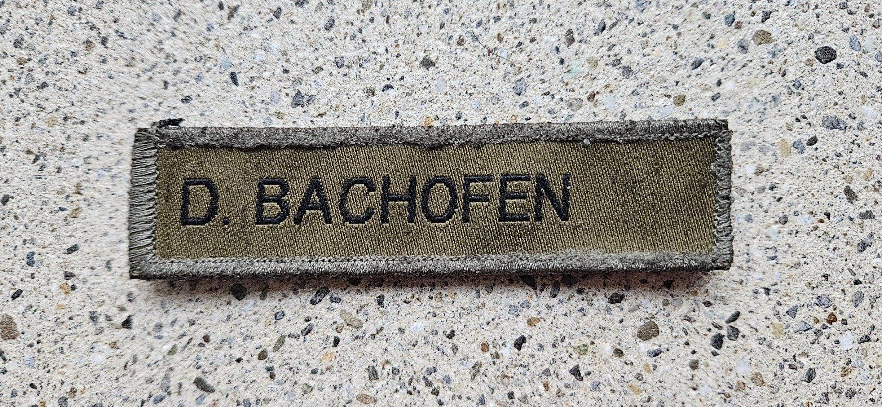 Schweizer Armee Placchette & Badge: ***  Spass Namenschild mit klett *** – Usato da Riedholz venduto da fr_sIruP