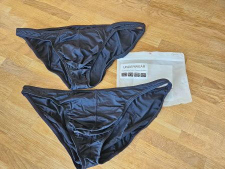2 Paar Mini Slip Herren Tanga schwarz NEU / knappe Passform