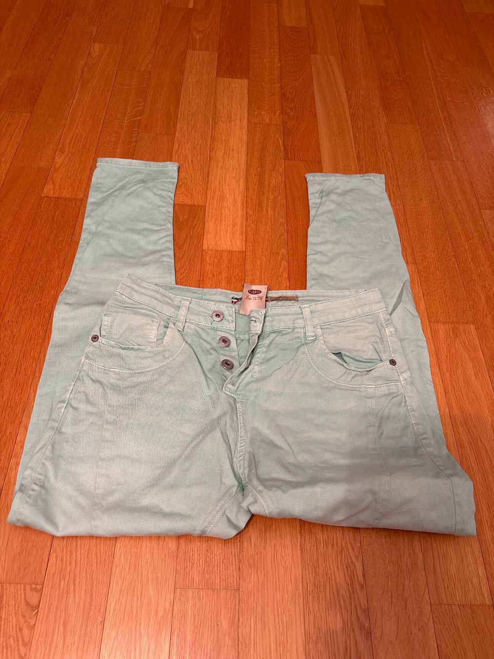 Please Jeans Pantaloni: Anouk -Please Hose hellgrün SMALL Konfektionsgrösse 38 – Usato da Effretikon venduto da wus_p9c5