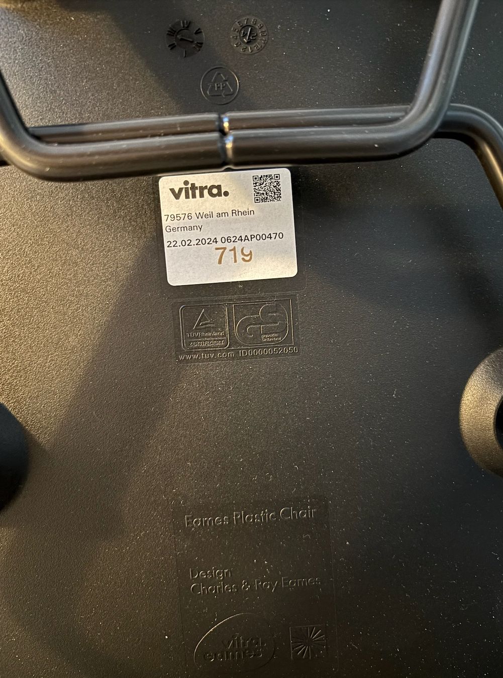 Vitra Sedie: Eames Plastic Side Chair LSR noire – Usato da Cournillens venduto da aese01 5