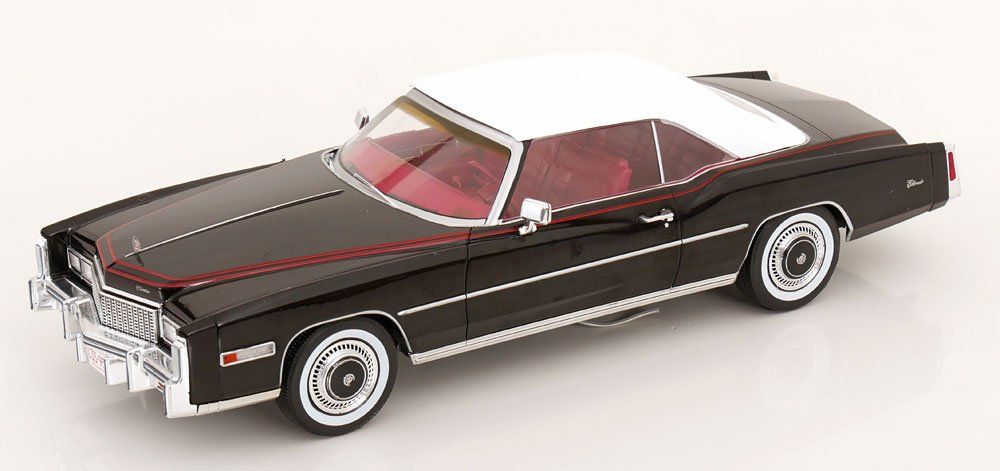 Cadillac Modellini d'auto: Cadillac Eldorado Covertible 1975-1978 schwarz / rot  / mit – Nuovo e nell'imballaggio originale da Gerlafingen venduto da espero88 7