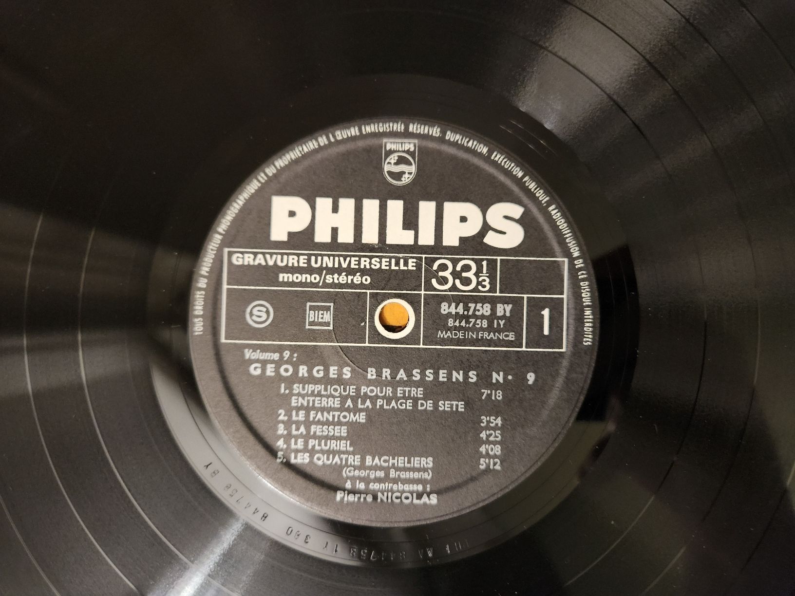Dischi in vinile: George Brassens - IX – Usato da Territet venduto da Cenh 3